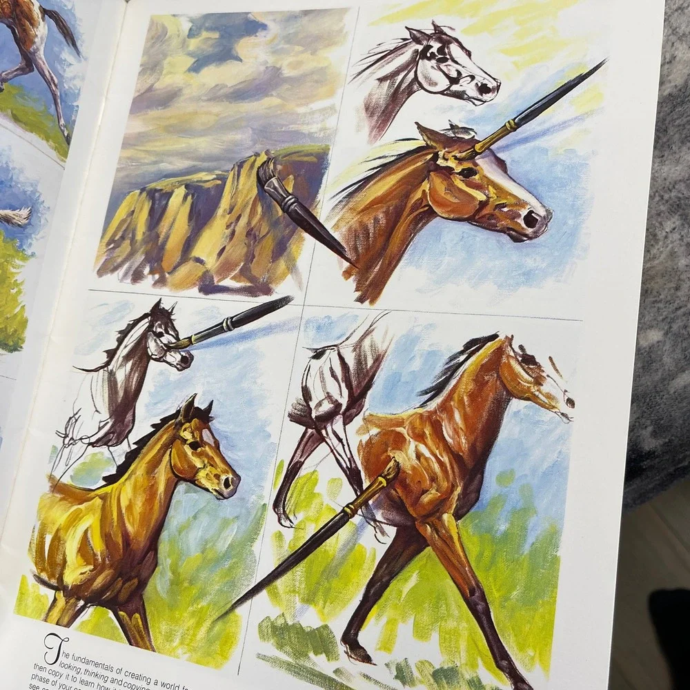 How to Paint Horses and other Animals Walter Foster ‎ Mona Mills Art Book